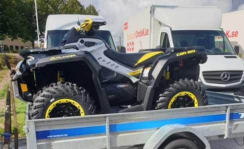 Fyrhjulingar Can Am Outlander 1000 XXC och Honda Foreman 520 stulna norr om Karlskoga